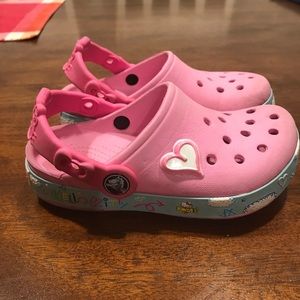Little girls Hello Kitty Crocs